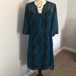 Paisley print dress
